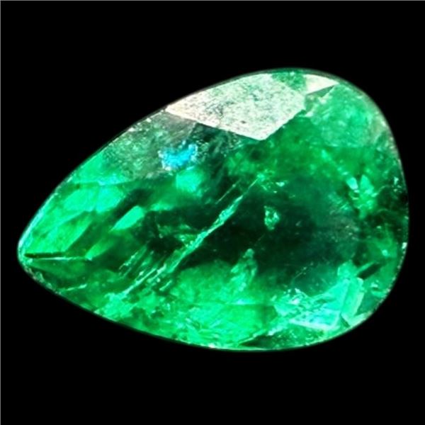 .82 CT Pear Muzo Colombia Emerald COA & Appraisal