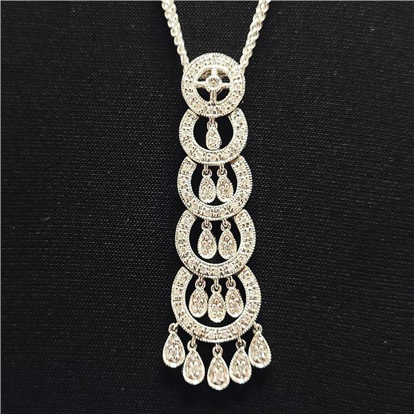 14K Diamond Chandelier & Festoon Celebration of Love Necklace