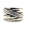 Image 1 : David Yurman Sterling Silver Crossover Cable Band