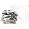 Image 4 : David Yurman Sterling Silver Crossover Cable Band