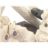 Image 5 : 14K Yellow Gold Dangling Tanzanite Earrings