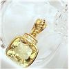 Image 2 : Designer-Inspired Lemon Quartz and Diamond Pendant