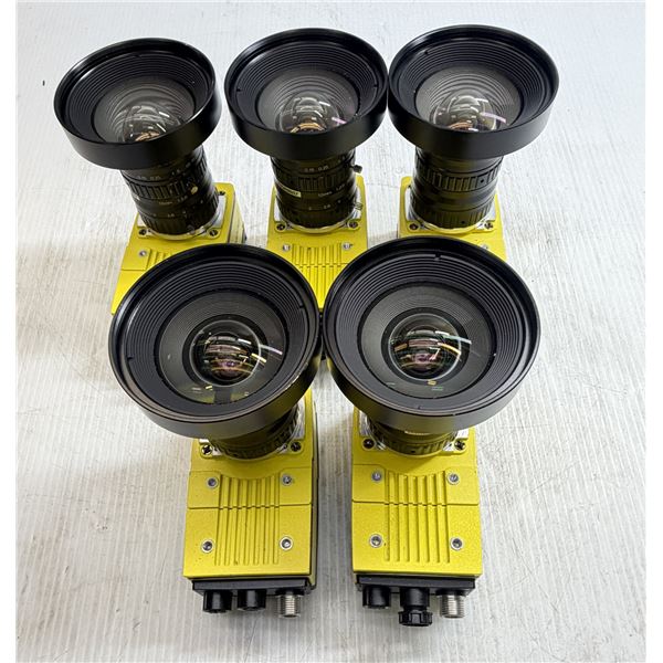 (5) Cognex Model R00064 / #821-10210-1R / #IS9912M-373-50 / #1000000386 Cameras