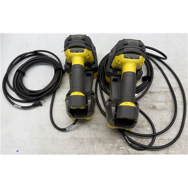 (2) Cognex #825-20152-001 / DM8700DX-BT Handheld Barcode Reader w/#821-20128-002 Base Stations