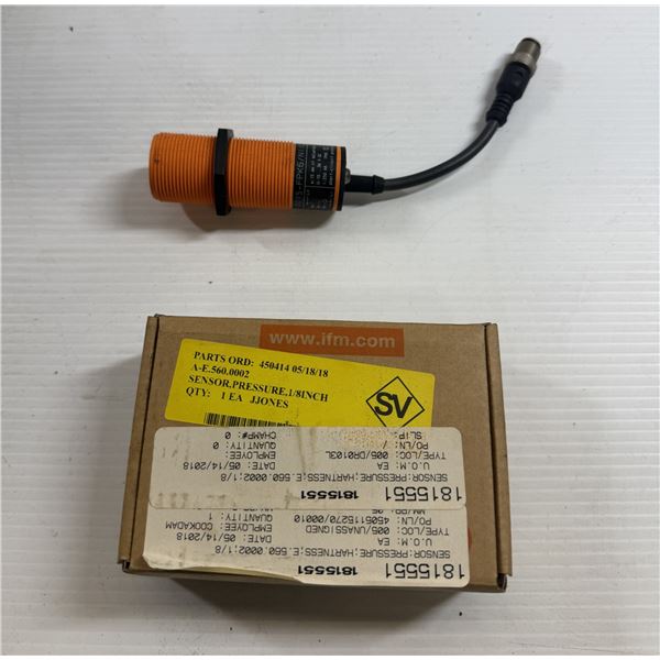 Lot of (2) Ifm Items #KI5209 & #PQ7834