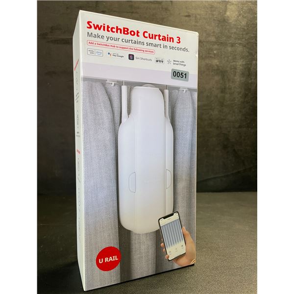 Switchbot Curtain 3 Smart Automatic Curtain Opener - Blutooth Remote Control w/ App/Timer - NEW