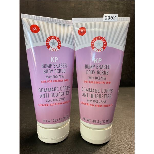 Lot of 2 FirstAidBeauty KP Bump Eraser Body Scrubs for Sensitive Skin (10oz) with 10% AHA - New