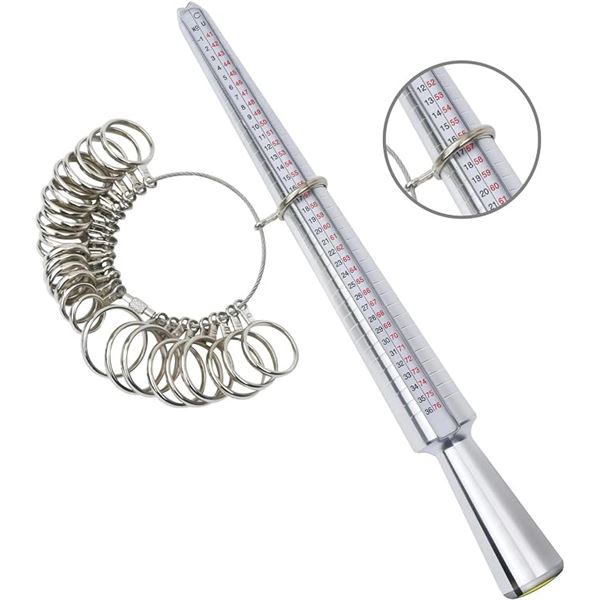 Jewelry/Ring Sizer Tool - Ring Mandrel & Ring Sizer Guage Tool Set - Brand New