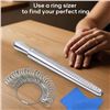 Image 2 : Jewelry/Ring Sizer Tool - Ring Mandrel & Ring Sizer Guage Tool Set - Brand New
