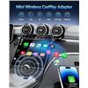 Image 5 : Wireless CarPlay Adapter - Plug and Play; Convers Wired to Wireless CarPlay - New Sealed!