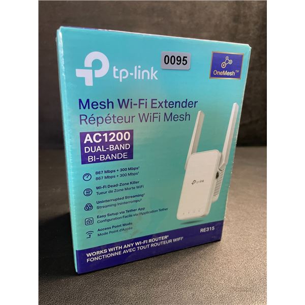 TP-Link AC1200 Mesh Wi-Fi Extender/WiFi Booster - Works with Any WiFi Router - New Sealed!