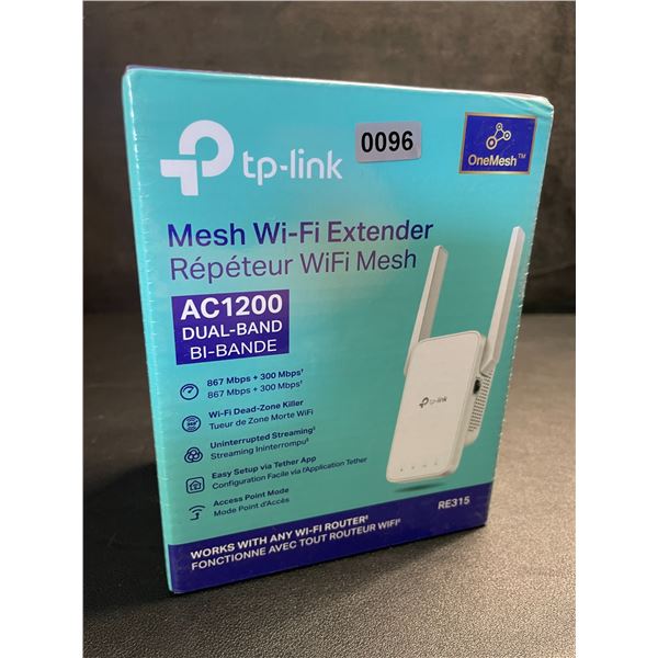 TP-Link AC1200 Mesh Wi-Fi Extender/WiFi Booster - Works with Any WiFi Router - New Sealed!