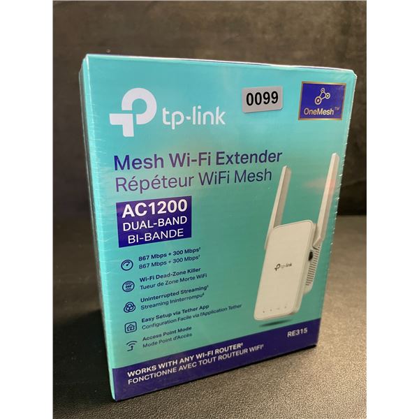 TP-Link AC1200 Mesh Wi-Fi Extender/WiFi Booster - Works with Any WiFi Router - New Sealed!