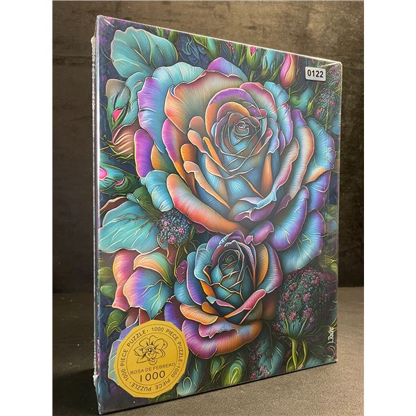 1000PC Rosa De Febrero Colorful Rose Jigsaw Puzzle for Adults - New Sealed