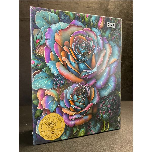 1000PC Rosa De Febrero Colorful Rose Jigsaw Puzzle for Adults - New Sealed
