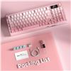Image 6 : RedThunder K95 Wireless Mechanical Keyboard; Smart TFT Screen, RGB Backlit - Gradient Pink - NEW