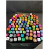 Image 3 : 100PCS Dual-Tip Artist Markers Set - Multi-Color Alcohol Markers for Drawing/Sketching - NEW