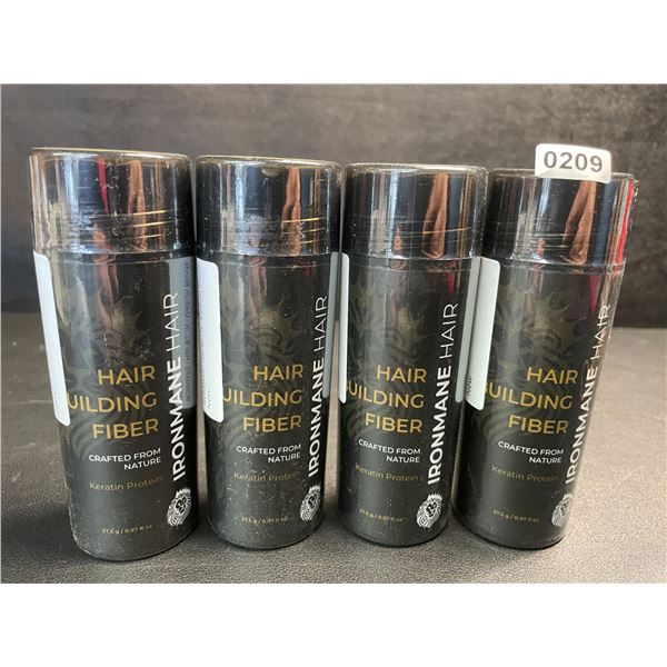 4 Bottles of Ironmane Hair Building Fibers (27.5g) Blonde/Medium Blonde Shade - New Sealed