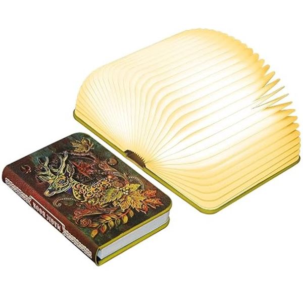 Lot of 2 LED Book Lamps - Foldable Design, Rechargeable - New