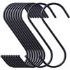 Image 1 : 2 Packs (30PCS Each) Black S Hooks (3.3") Large S Hanging Hooks; Versatile/Multipurpose Hooks - New