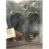 Image 5 : 2 Packs (30PCS Each) Black S Hooks (3.3") Large S Hanging Hooks; Versatile/Multipurpose Hooks - New