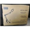 Image 7 : LED Lighted Magnifyer Lamp; 12X Magnifying Glass LED Light with Clamp Design/Heavy Base - New!