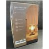 Image 9 : Cordless Glass Table Lamp (Battery Operated) with Timer & LED Bulb - Brand New