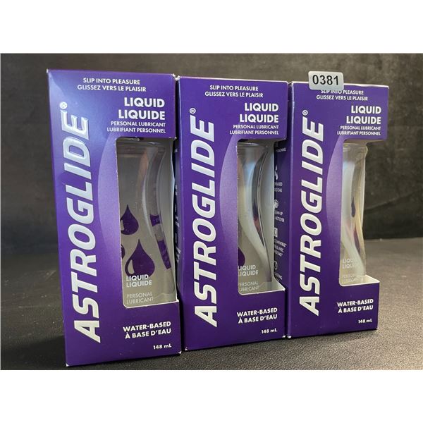 3 Boxes of ASTROGLIDE Water-Based Personal Lubricant/Lubes (148ml Each) - New Sealed