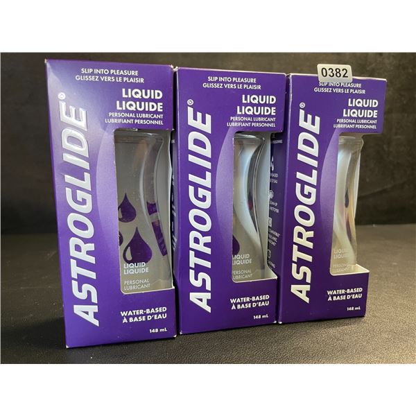 3 Boxes of ASTROGLIDE Water-Based Personal Lubricant/Lubes (148ml Each) - New Sealed
