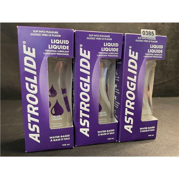 3 Boxes of ASTROGLIDE Water-Based Personal Lubricant/Lubes (148ml Each) - New Sealed