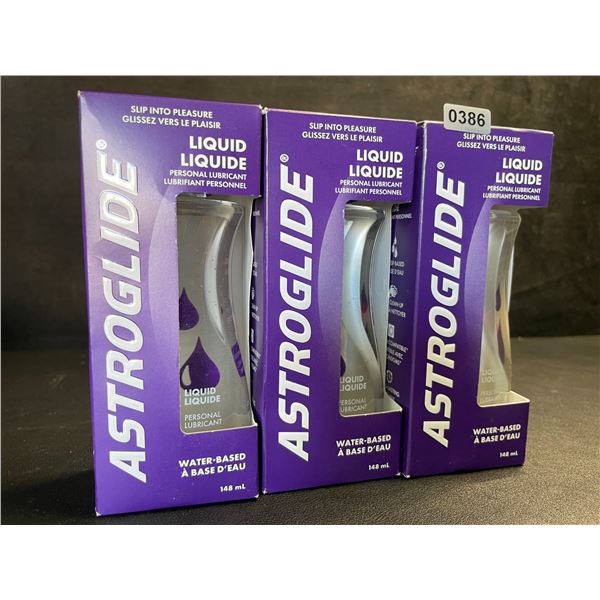 3 Boxes of ASTROGLIDE Water-Based Personal Lubricant/Lubes (148ml Each) - New Sealed