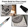 Image 7 : 5-Pack Chalkola Black Acrylic Paint Pens/Markers; Dual Tip & Jumbo Tip Pens Included - New!