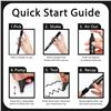 Image 9 : 5-Pack Chalkola Black Acrylic Paint Pens/Markers; Dual Tip & Jumbo Tip Pens Included - New!