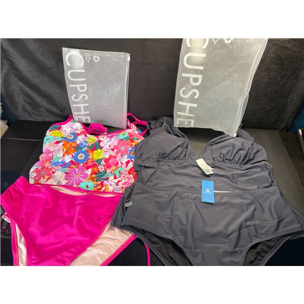 Lot of 2 Cupshe Women's Bathing Suits (Size 2XL/3XL Plus Size) Premium/Quality Swimsuits - New