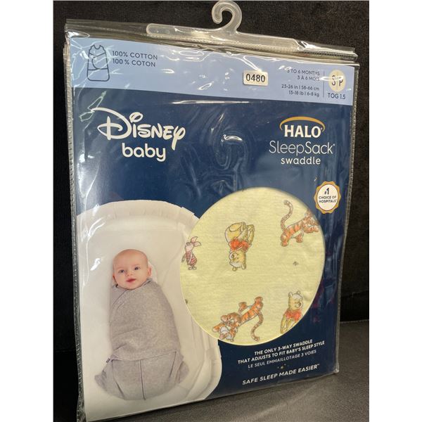 Disney Baby HALO SleepSack Baby Swaddle (Size S - Fits 3-6 Months) TOG 1.5 - Brand New!