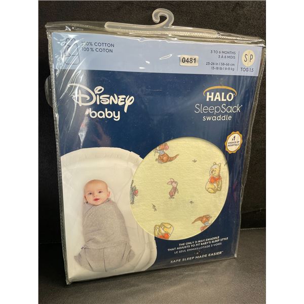 Disney Baby HALO SleepSack Baby Swaddle (Size S - Fits 3-6 Months) TOG 1.5 - Brand New!