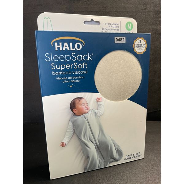 HALO SuperSoft Bamboo Baby Sleep Sack (Size M - Fits 6 to12 Months) TOG 1.5 - New Sealed