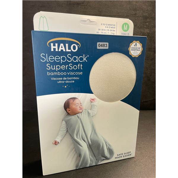 HALO SuperSoft Bamboo Baby Sleep Sack (Size M - Fits 6 to12 Months) TOG 1.5 - New Sealed