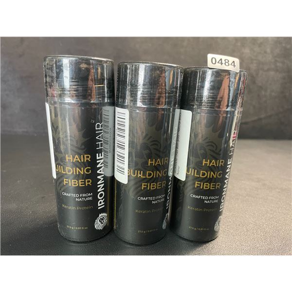 3 Bottles of Ironmane Hair Building Fibers (27.5g) - New Sealed