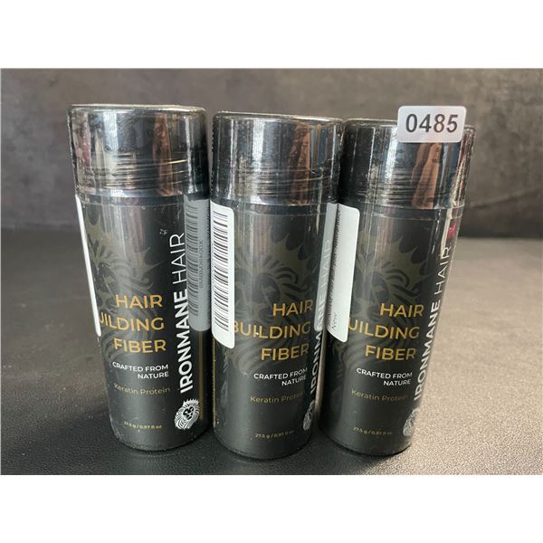 3 Bottles of Ironmane Hair Building Fibers (27.5g) - New Sealed