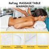 Image 4 : Massage Table Heating Pad 30" x 71" Large/Thick & Soft Fleece Spa Massage Bed Warmer; 9 Heat Levels
