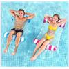 Image 3 : 2-Pack Inflatable Pool Floats with Air Pump - Pink/Green - New