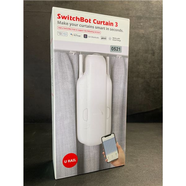 Switchbot Curtain 3 Smart Automatic Curtain Opener - Blutooth Remote Control w/ App/Timer - NEW