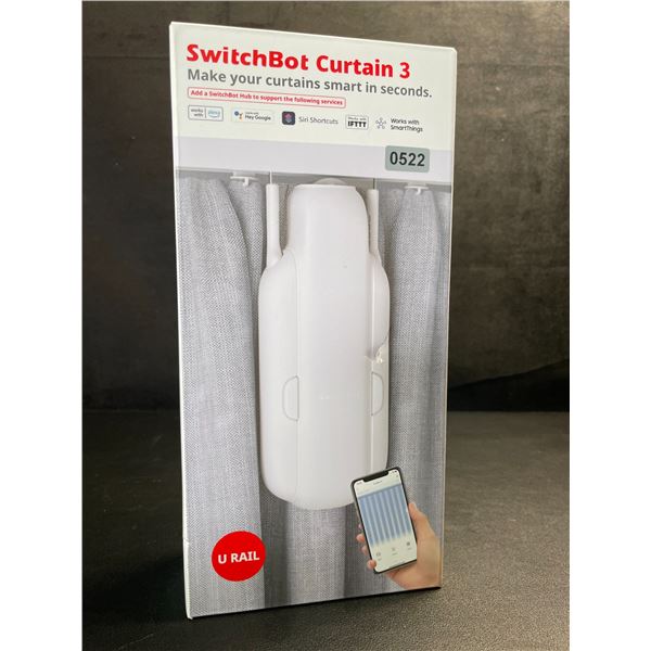 Switchbot Curtain 3 Smart Automatic Curtain Opener - Blutooth Remote Control w/ App/Timer - NEW
