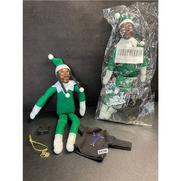 Lot of 2 "Snoop on the Stoop" Snoop Dogg Elves/Decor Props for Elf on The Shelf Xmas Tradition; New