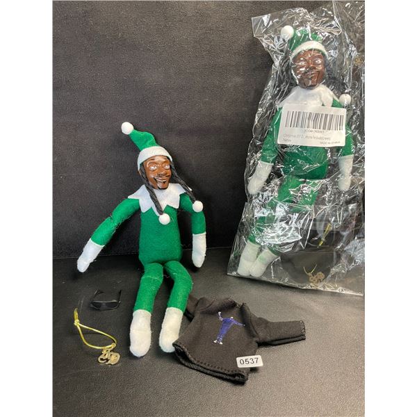 Lot of 2 "Snoop on the Stoop" Snoop Dogg Elves/Decor Props for Elf on The Shelf Xmas Tradition; New