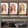 Image 4 : LED Hollywood Vanity Mirror/Makeup Mirror w/ 3 Color Modes, Adjustable Brightness, 10X Magnification