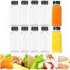 Image 1 : 10-Pack Plastic Juice Bottles/Reusable Drink/Juice Containers with Lids (8oz) New