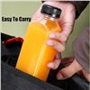 Image 4 : 10-Pack Plastic Juice Bottles/Reusable Drink/Juice Containers with Lids (8oz) New