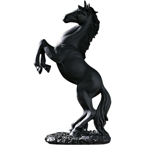 12.2" Tall Black Horse Resin Statue Figurine/Decorative Horse Statue for Home Decor - New